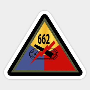 Army - 662nd Tank Battalion SSI Sticker